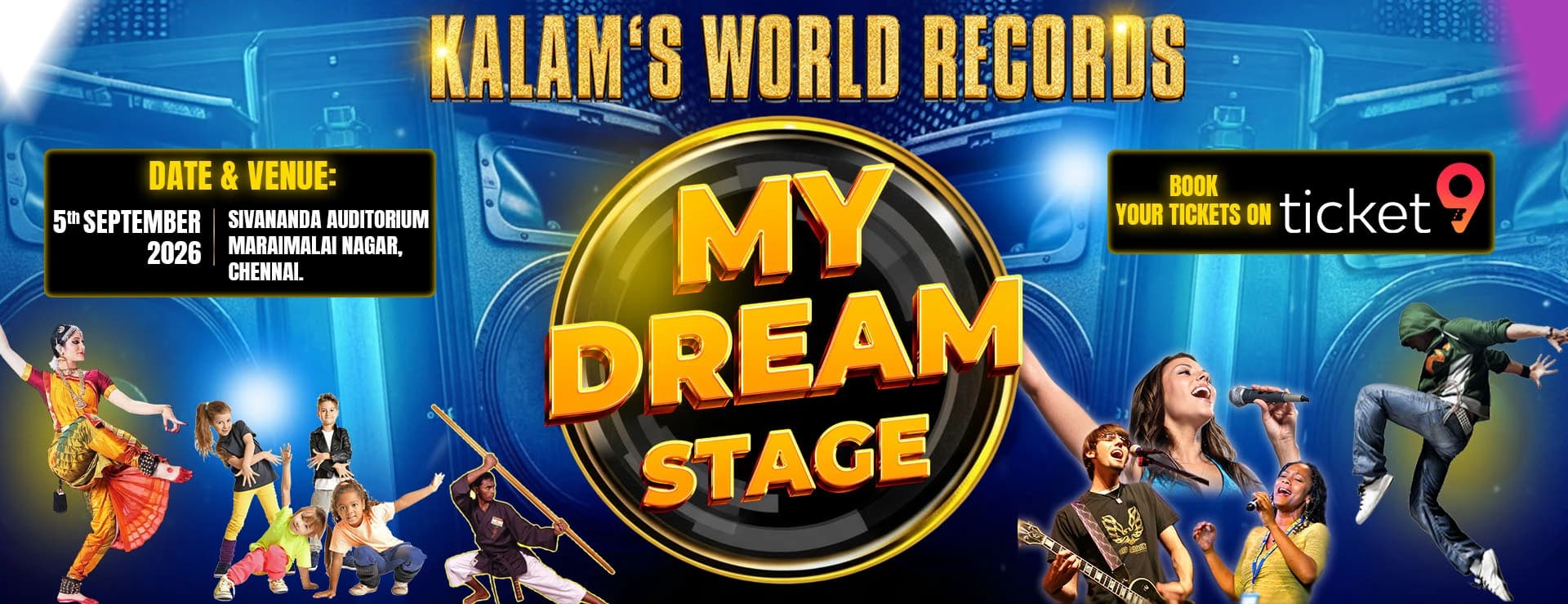My Dream Stage 2026 — Ticket9 Chennai event poster